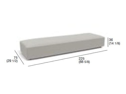 Ткань прямоугольный сад пуфик RODA ARCH-00081787 - Вид №12