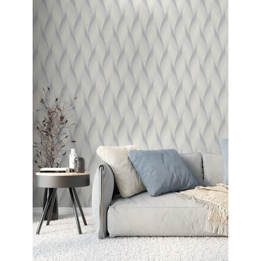 Обои флизелиновые WallSecret Atmosph серо-бежевые 1.06 м 8618-21 85104742 STLM-2133663 Atmosphera - Вид №2