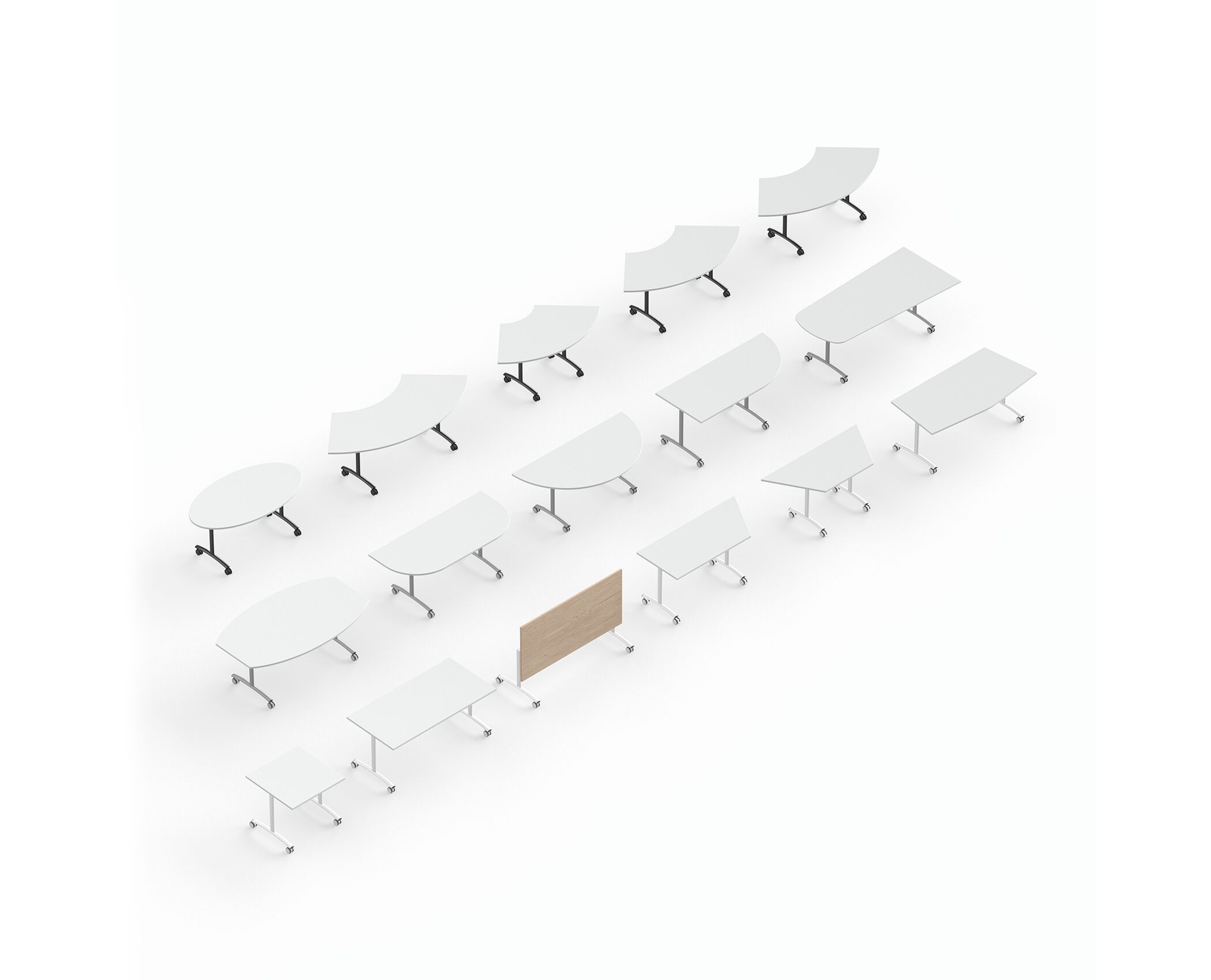 Стол для совещаний с откидным верхом с колесами IBEBI Архимед ARCH-00024054 - Вид №2