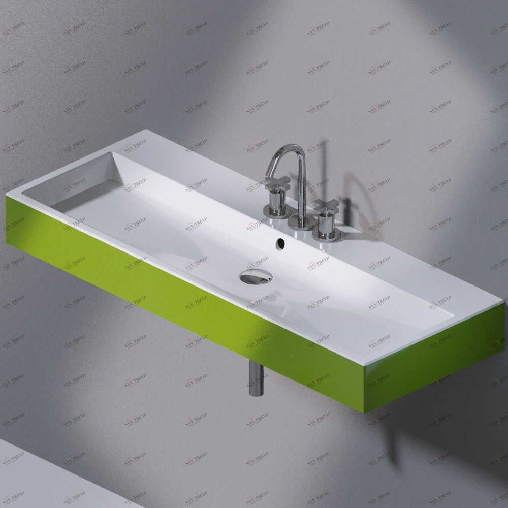 L279T1R3V4.221 Подвесная раковина настенная прямоугольная A. e T. Italia Tank AeT ITALIA