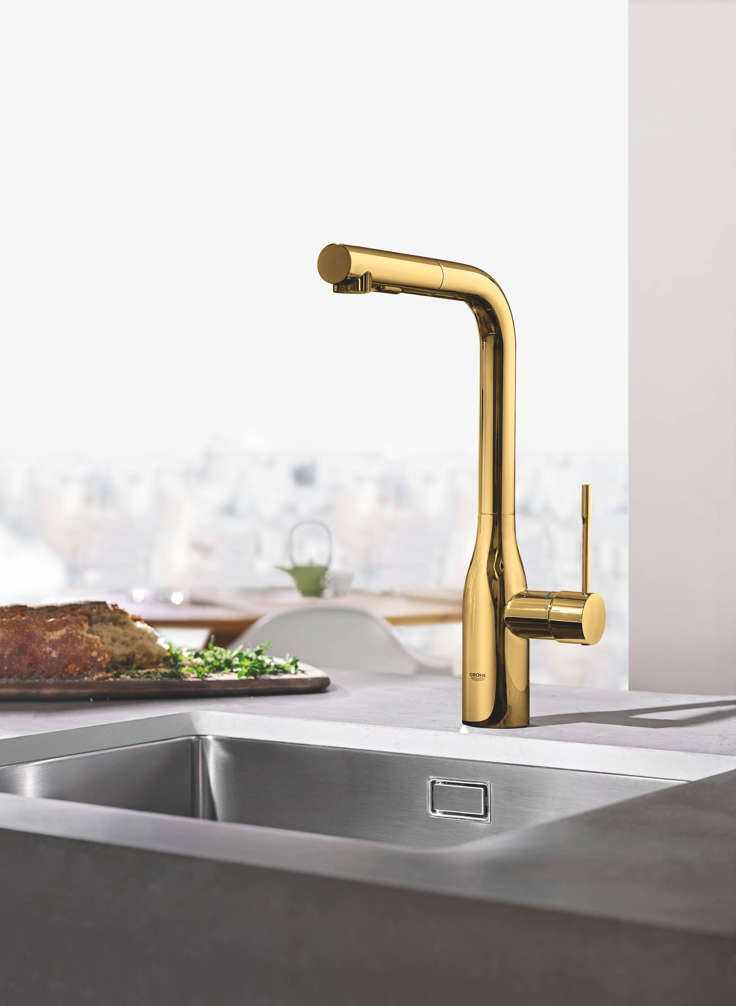 Смеситель для кухни GROHE Essence New, холодный рассвет глянец (30270GL0) - Вид №1