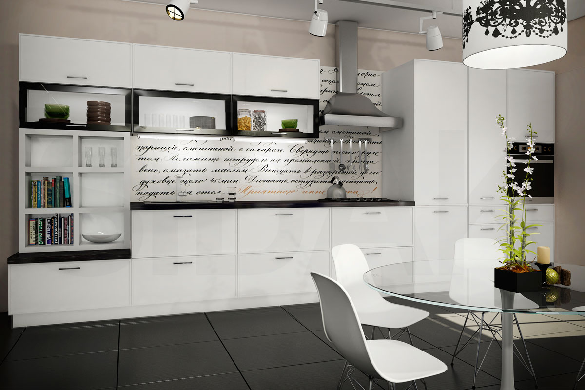 Фасады для кухни Модерн Фрезеровка «Алабама» Дуб №127 SIDAK SIST807-14 - Вид №1