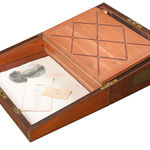 SOR27563 Коробка для письма из красного дерева с латунным переплетом ijlbrown  - Вид №10