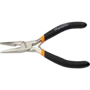 Длинногубцы Sparta Mini прямые никелированные с автозажимом 130 мм