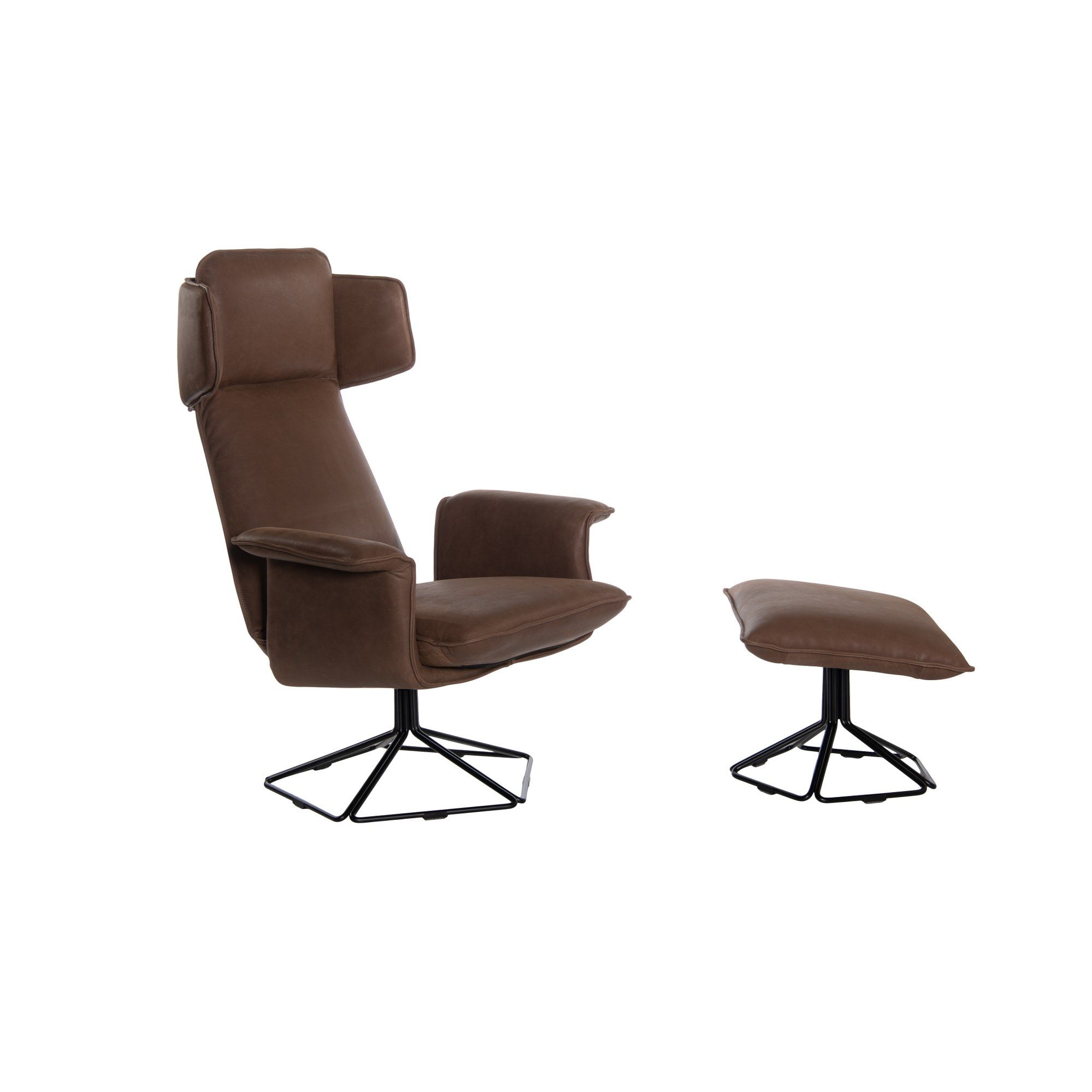 Кожаная мягкая подставка для ног Jess Оригами ARCH-00042947 - Вид №1