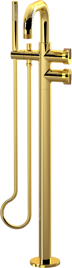 E-11557-R1AU-L1BRG-AU Смеситель напольный отдельностоящий (внешняя часть) GRAFF MOD+