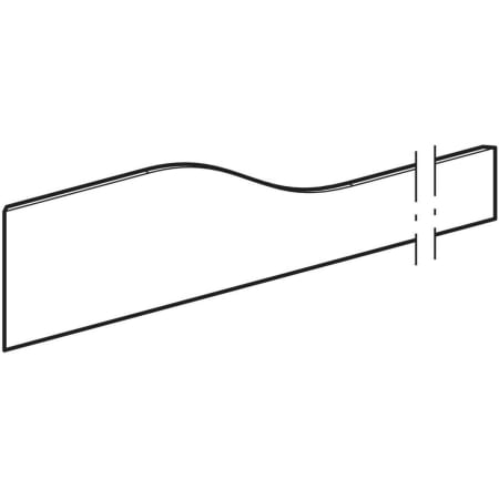 430360301 Фронтальная декоративная панель Geberit Bambini для детской раковины, для трех смесителей для раковины, более низкая раковина справа Geberit  - Вид №1
