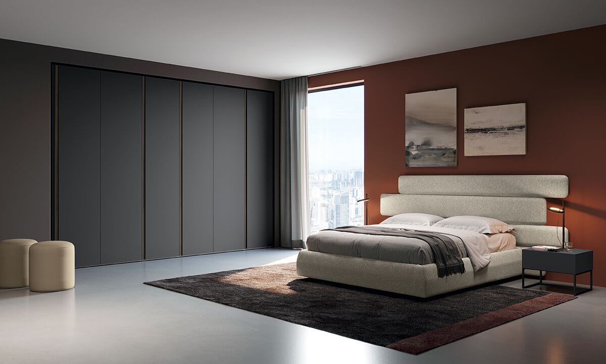 Деревянная и металлическая прикроватная тумбочка с ящиками Febal Casa ARCH-00056885 - Вид №2