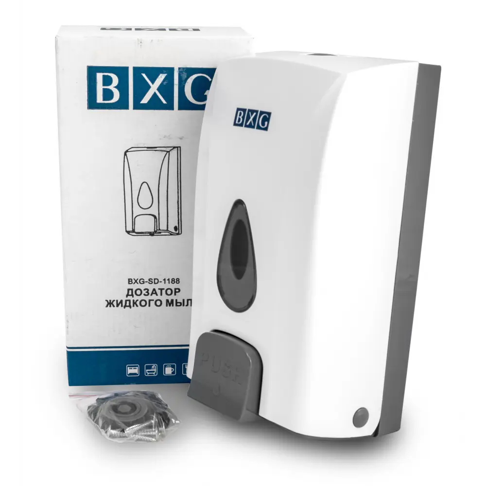 Дозатор для жидкого мыла BXG SD-1188 подвесной ABS-пластик цвет белый STLM-2038524 - Вид №1
