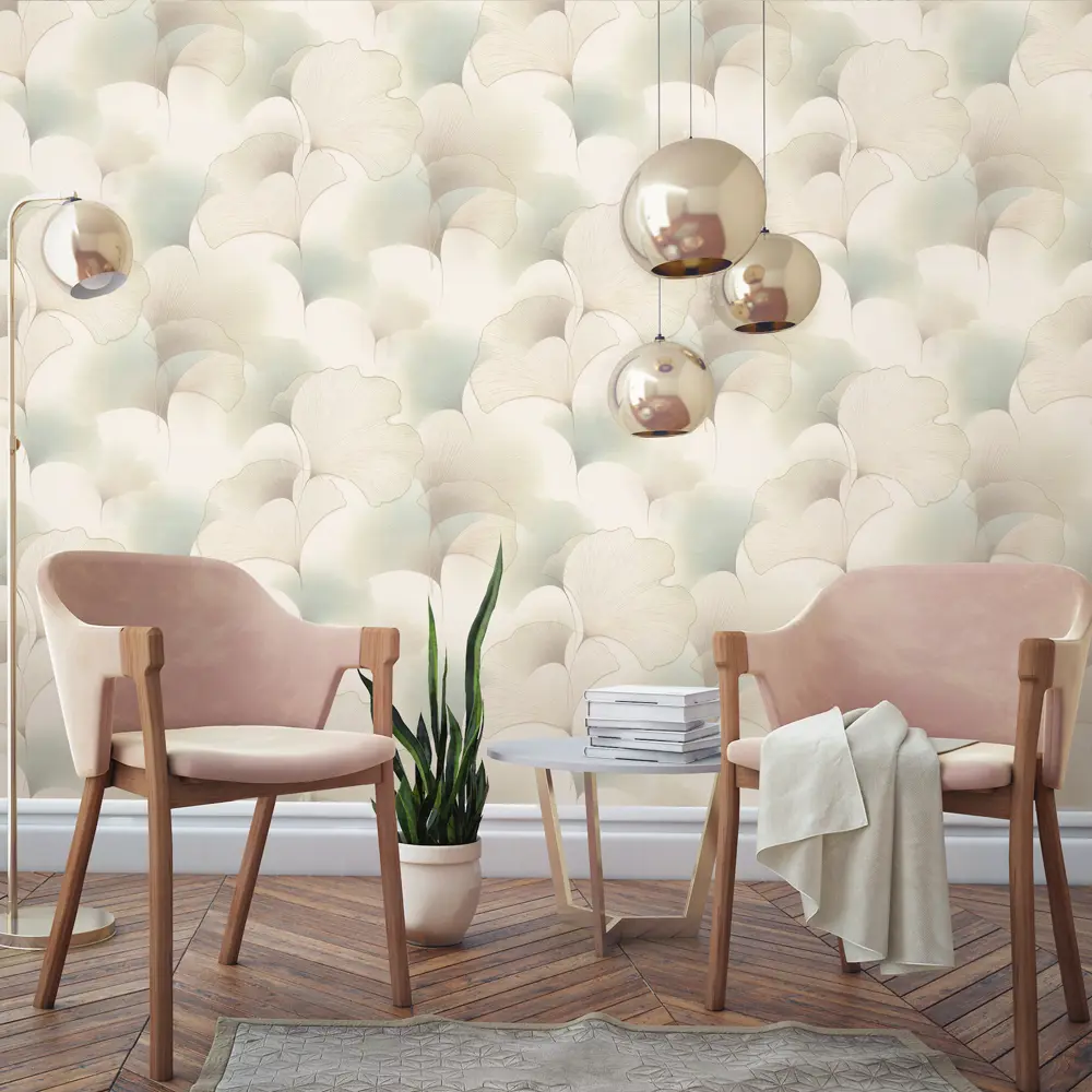 Обои флизелиновые Артекс Аллюр зеленые с цветочным рисунком 1.06 м 89440780 STLM-1582668 - Вид №4