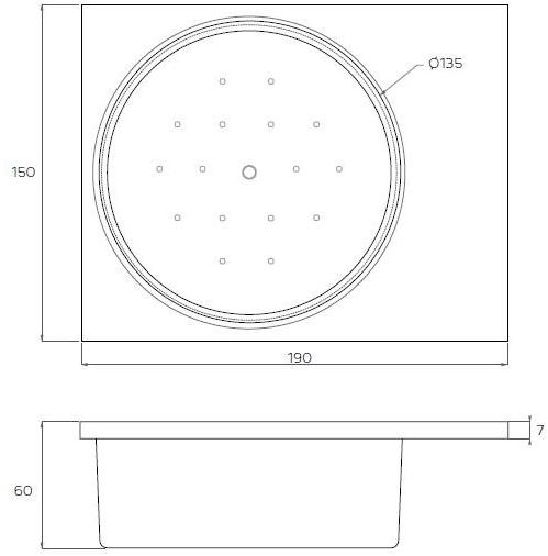 Relax Design Прямоугольный встроенный мини-бассейн из акрила с джакузи sun-id-1437530 - Вид №1