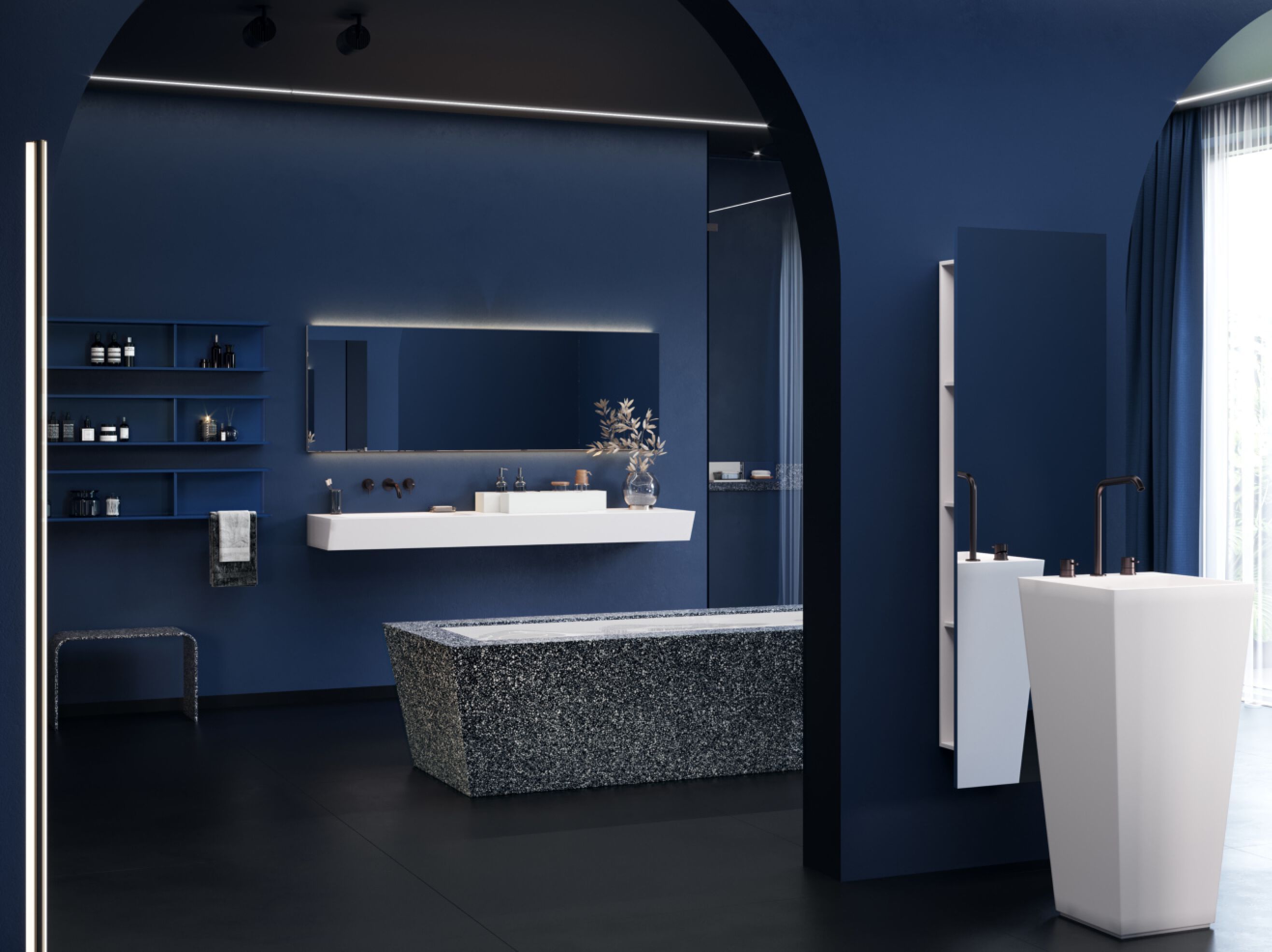 Мебель для ванной комнаты Corian® Acquapazza чистый ARCH-00006489