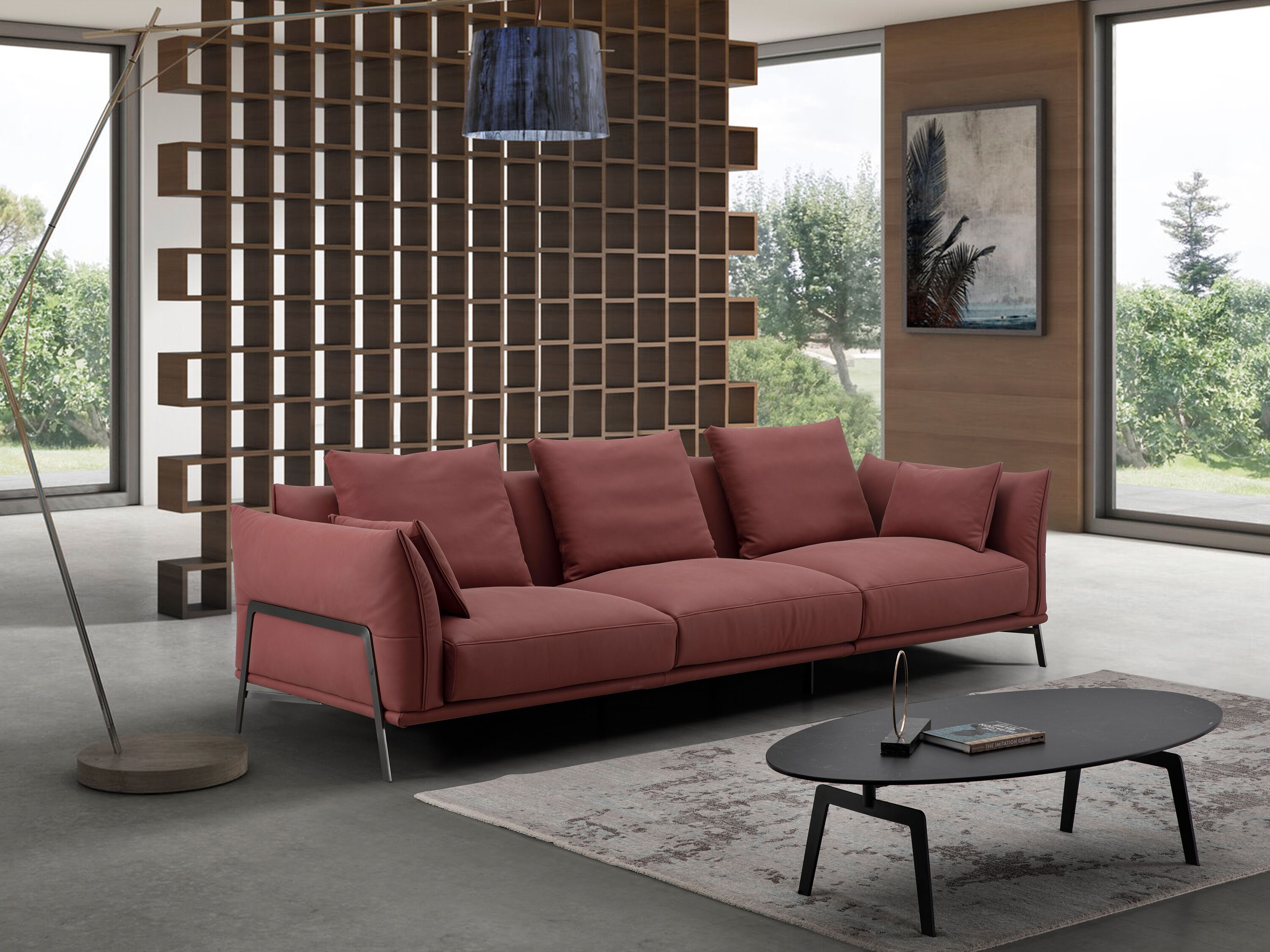 3-местный кожаный диван CAMPO DE' FIORI IBIZA ARCH-00085434 - Вид №8