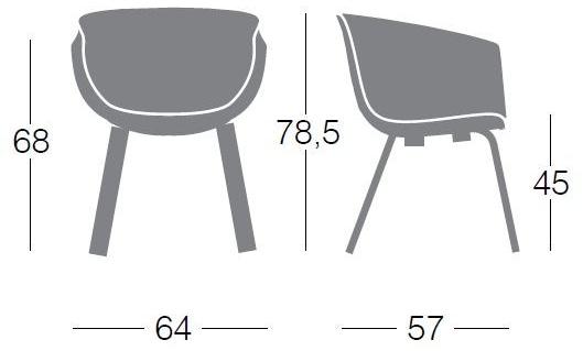 Segis Стул для ресторана из полиуретана Derby S0098  - Вид №3