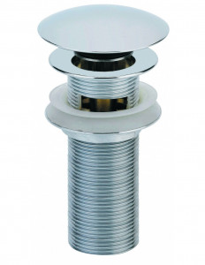 123700 000 00  Сифон Digiclic с фонарём для умывальника с переливом, h. 130 мм, хром Valentin Хром