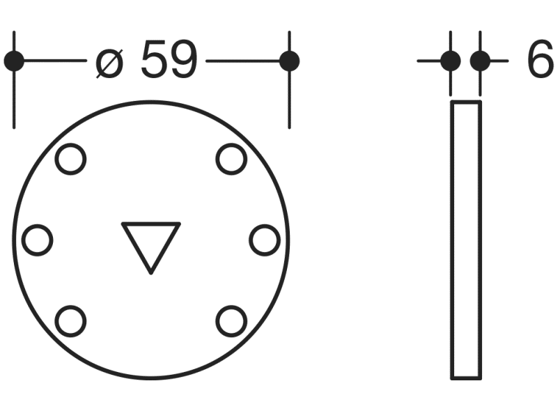 71180 уплотнительный диск HEWI Ersatzteile  - Вид №1