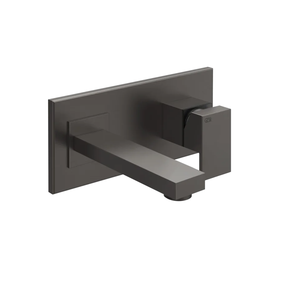 Смеситель для умывальника 44834 707 Gessi Rettangolo ЧЕРНЫЙ МЕТАЛЛ BR. PVD 44834707