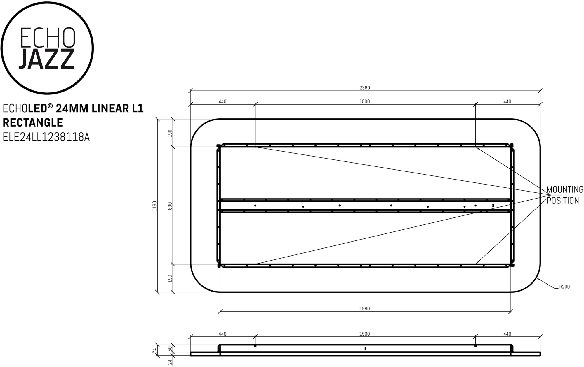 ECHOJAZZ Подвесная акустическая панель со встроенной подсветкой sun-id-1443658 - Вид №6