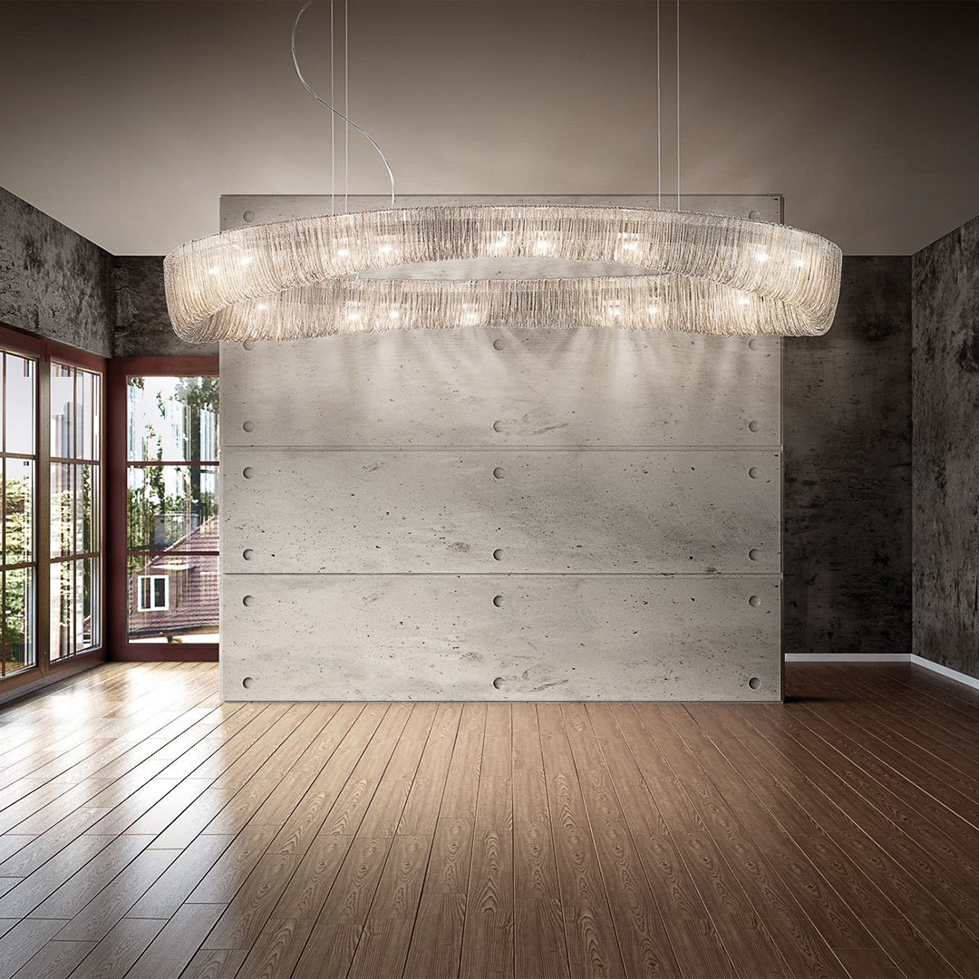 Kolarz 5324.31250 CLOUD люстра подвесная цепочки хром 109770 - Вид №1