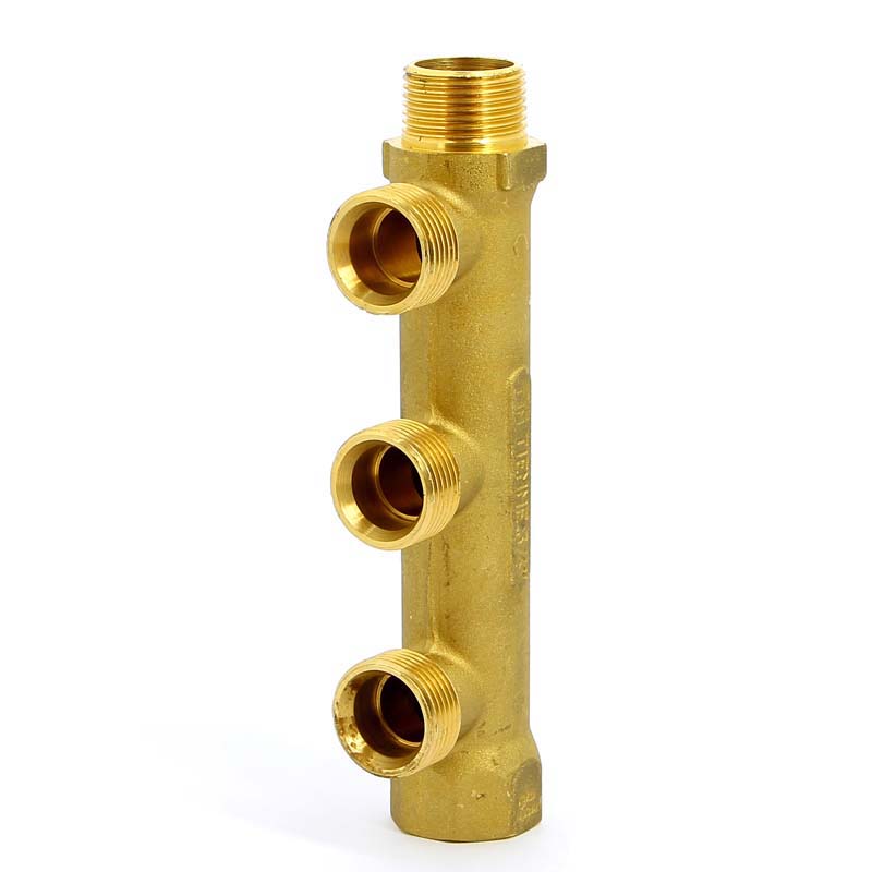 Коллектор НВ 3/4" TIEMME 3 выхода 3/4"ЕК 50мм 1910017