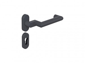 162PBR11.640 Комплект пожарной защиты модель 166.21п HEWI Beschläge für Außentüren