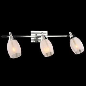 Спот потолочный на 3 лампы хром с белым Eurosvet 20129/3 EUROSVET 20129 00-3923793 Белый;хром