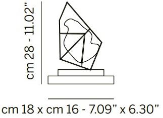 Euroluce Lampadari Настольная лампа из хрусталя и металла Cryrock sun-id-1398641 - Вид №2