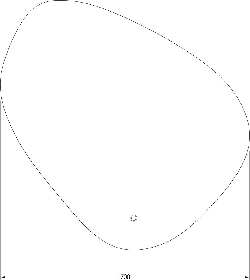 BY 2674 Зеркало с LED-подсветкой 19 W EVOFORM Ledshine - Вид №1