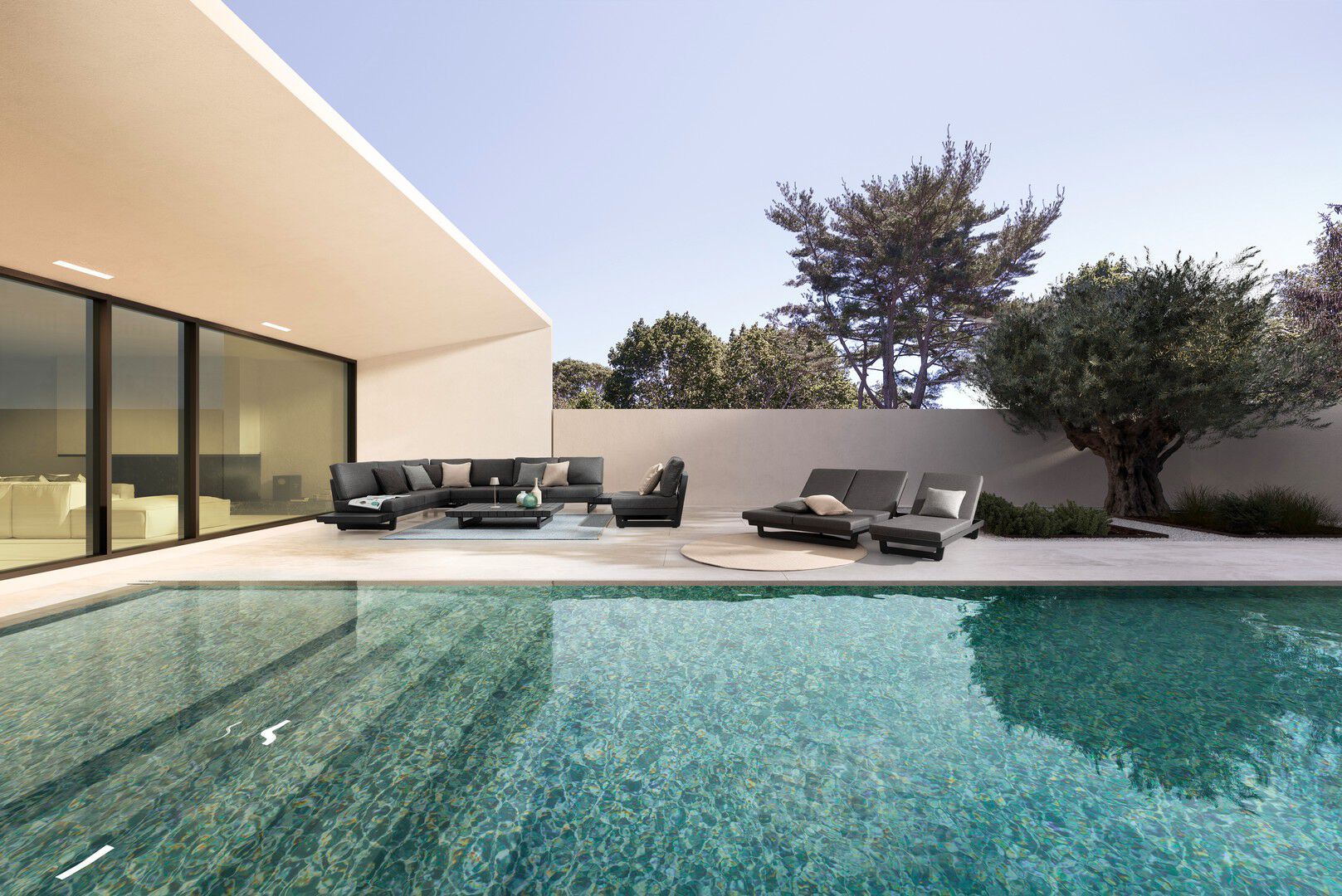 Алюминиевый квадратный стол с порошковым покрытием BIZZOTTO Infinity ARCH-00071690 - Вид №9