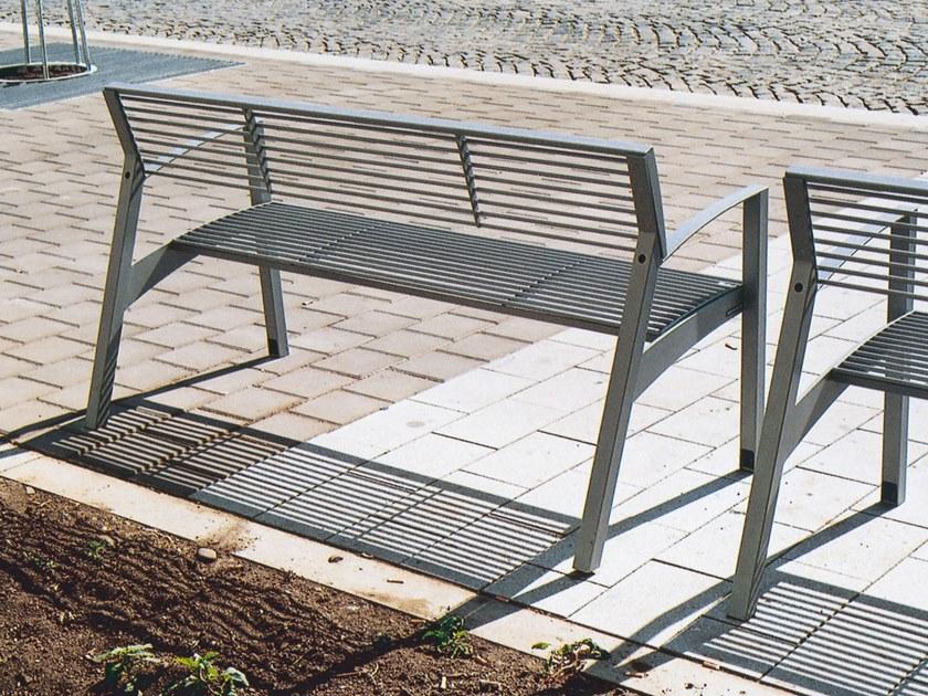 mmcité1 Скамья из оцинкованной стали со спинкой Vera sun-id-1395580 - Вид №1