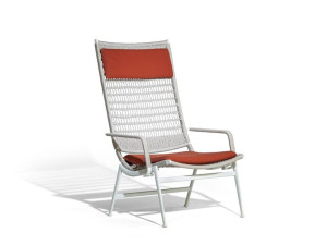 Веревочное садовое кресло с подлокотниками