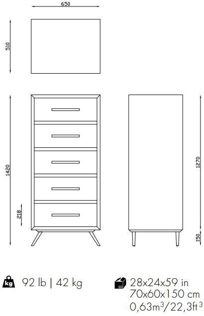 Mambo Unlimited Ideas Комод из дерева Space sun-id-1421784 - Вид №3