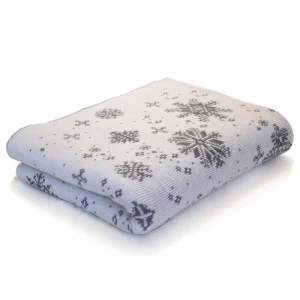 Плед шерстяной 130х180 см Wonderland серый APERO ДИЗАЙНЕРСКИЕ, НОВЫЙ ГОД, ОРНАМЕНТ 010358 Белый;серый