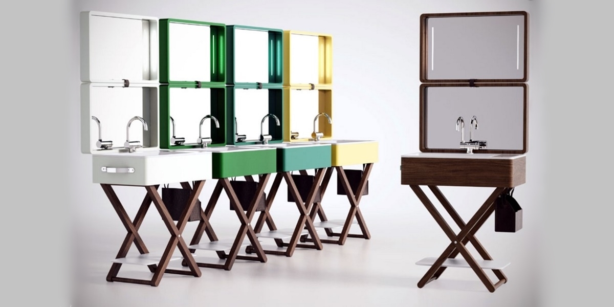 Комплект мебели Olympia Ceramica My.Bag зелень MYBAGCOM31 - Вид №1