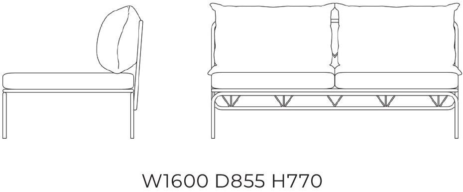 Garda Furniture Диван из ткани Ataman Ga07m04 - Вид №9
