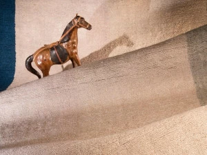 G.T.DESIGN Коврик ручной работы из льна Stairs