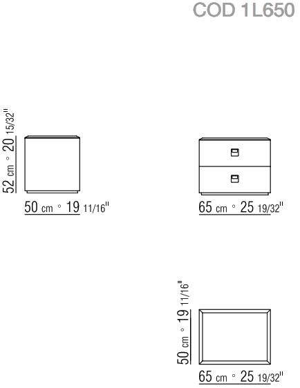 Flexform Лаковая прикроватная тумба с ящиками Rafael sun-id-1472548 - Вид №1