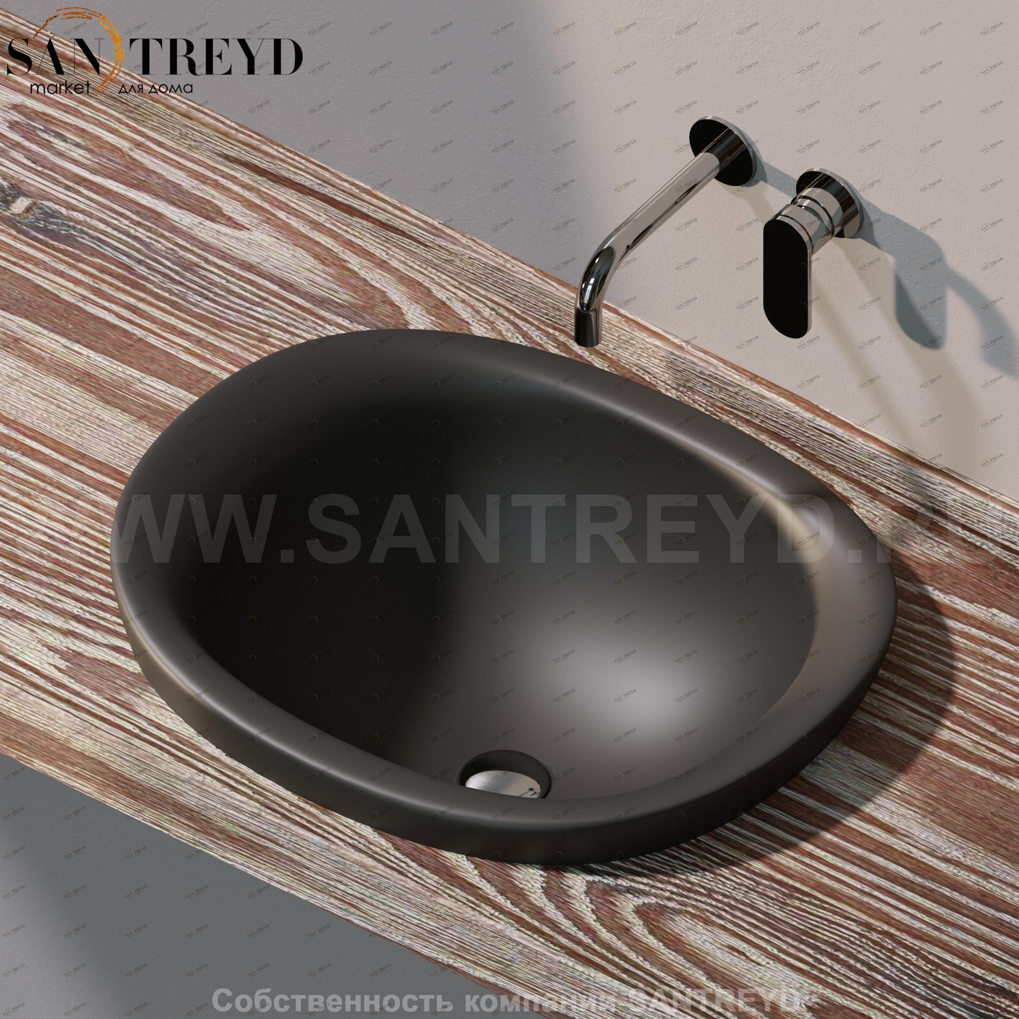 IO42607006 Накладная раковина под столешницу  овальная Ceramica Flaminia IO e SI