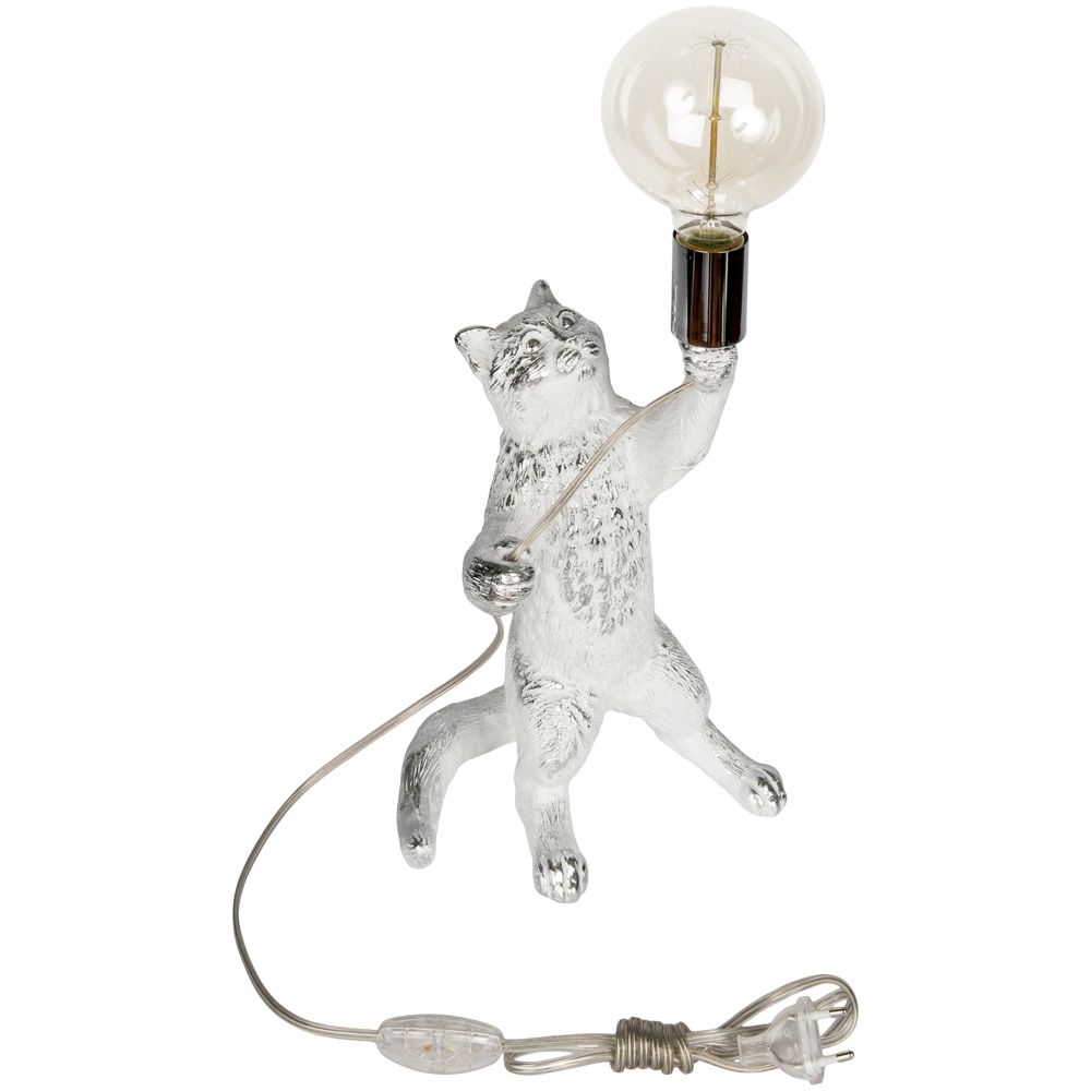 32130 Настольная лампа Кот Мэдисон Белый BOGACHO 4627196591226