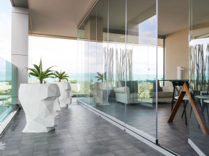 Алюминиево-стеклянное раздвижное окно