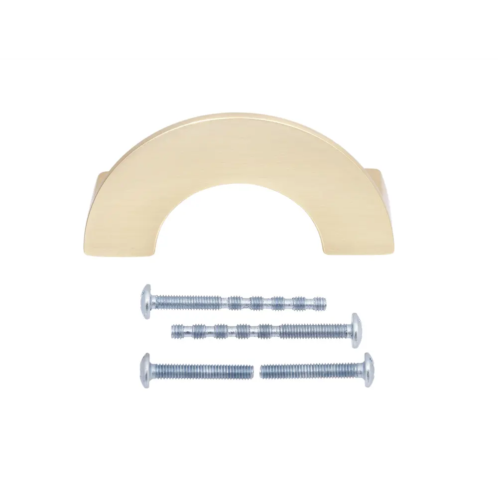 86899598 Ручка-скоба мебельная Emisfero ЦАМ 64 мм цвет матовое золото STLM-1009617 PALLADIUM  - Вид №1