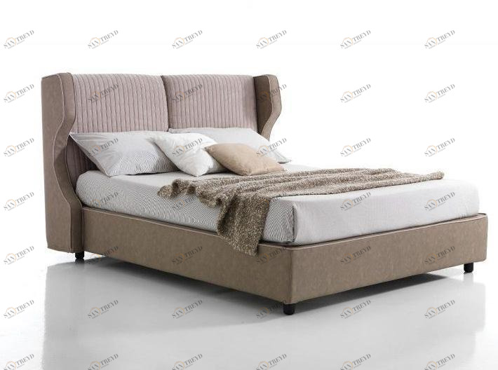 Lamantin Кровать-контейнер из ткани с обитым изголовьем sun-id-1347107