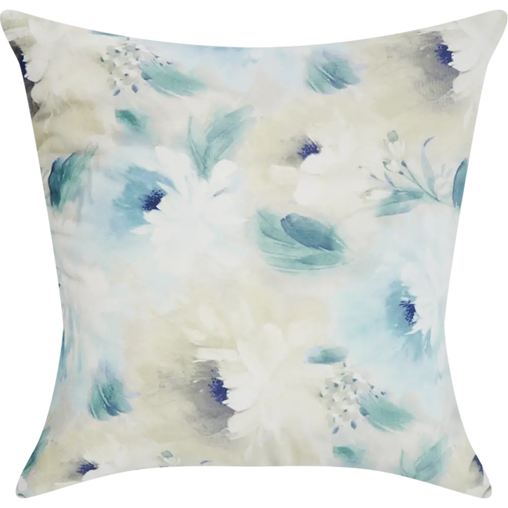 Подушка Дымка 40х40 см бархат цвет бирюзовый SEASONS STLM-2129532