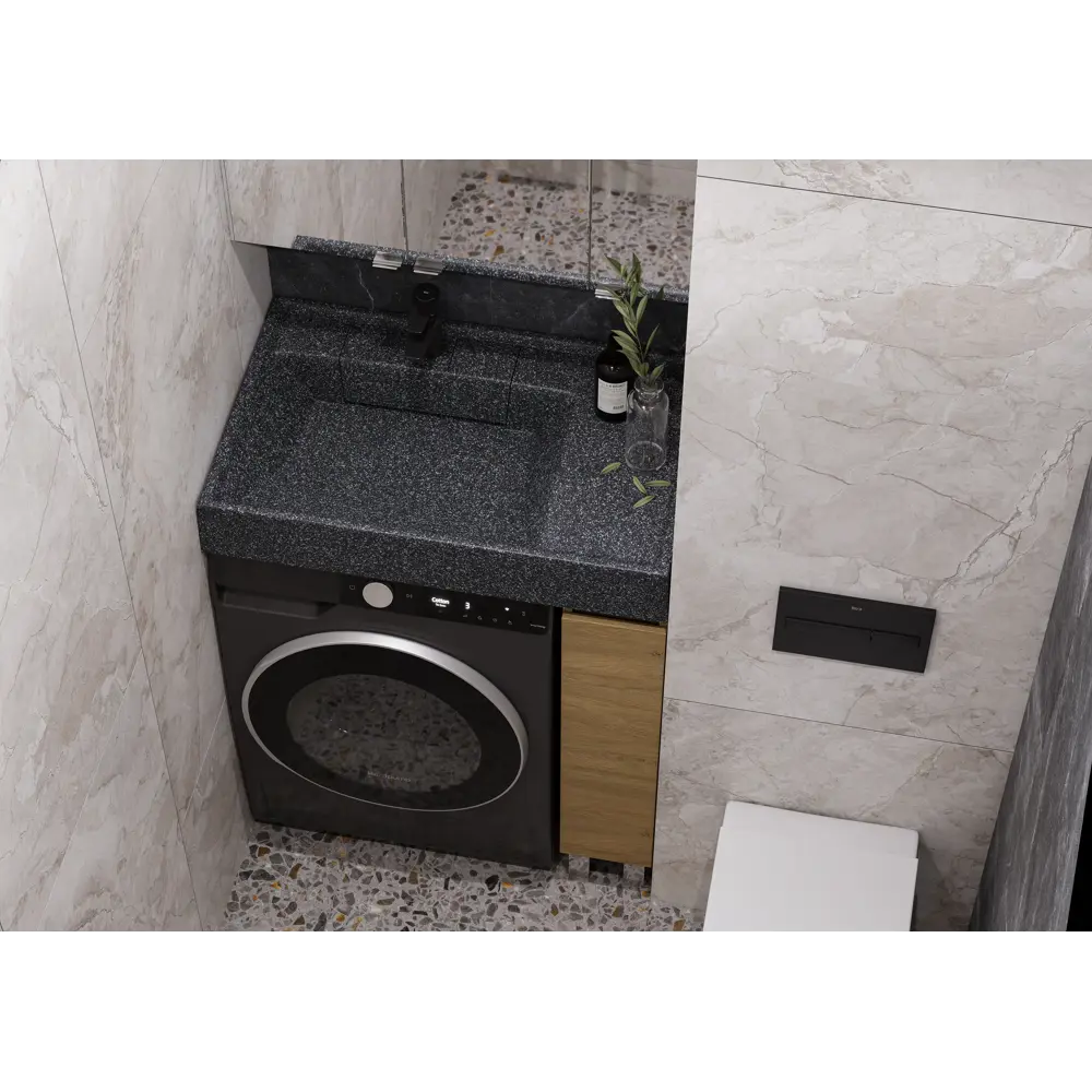 Раковина на стиральную машину Aquaton Рейн 60 см графит 84757232 STLM-2110517 - Вид №10