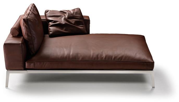 Flexform Дормез со съемным кожаным чехлом Lifesteel sun-id-1472242 - Вид №1