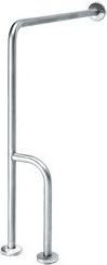 BSI020CS Поручень для крепления к стене/полу 3 точки крепления с матовым покрытием mediclinics 