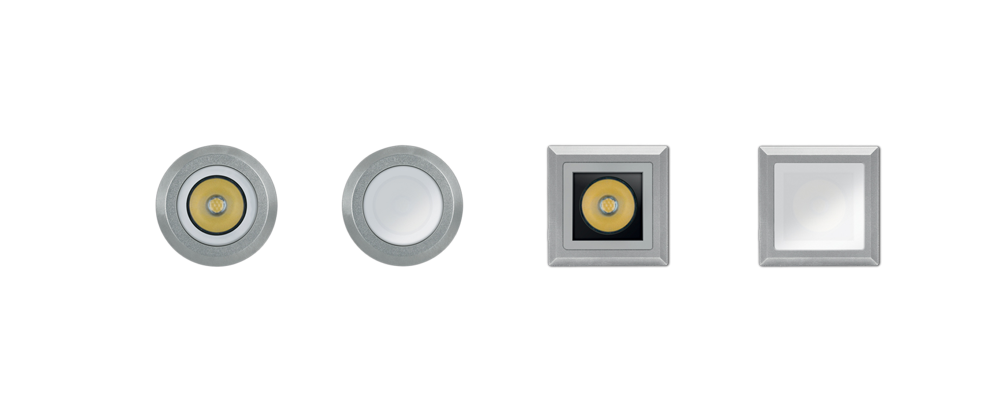 8400011 Встраиваемый в пешеходный пол Platek NANO FULL INOX TONDO  NANO FULL INOX - 1 LED 3000K 14°  - Вид №1