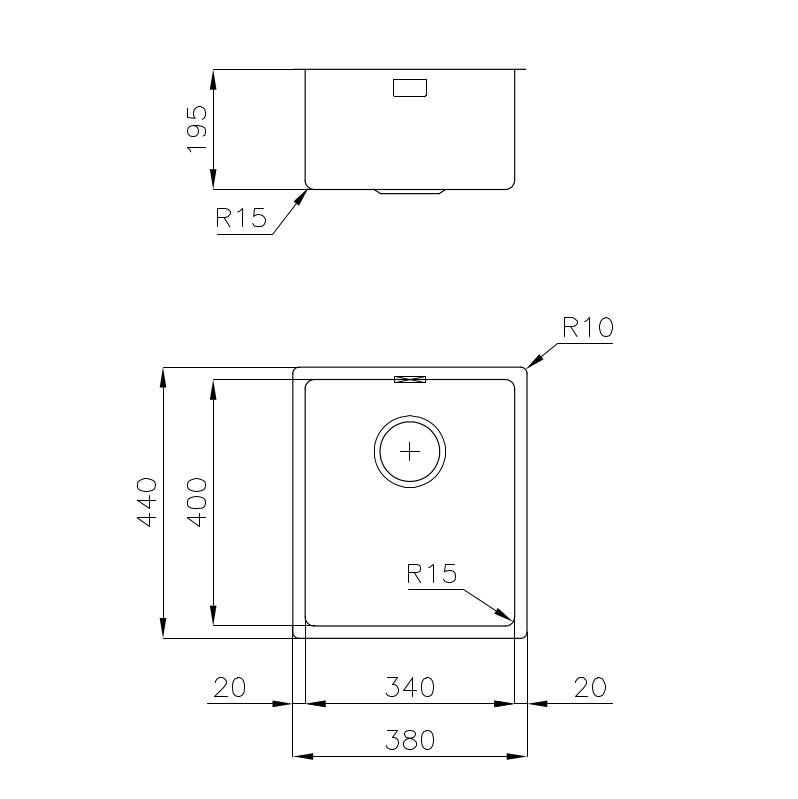 2153856 Раковина KE Gun Metal 2153856 Fosterspa  - Вид №1