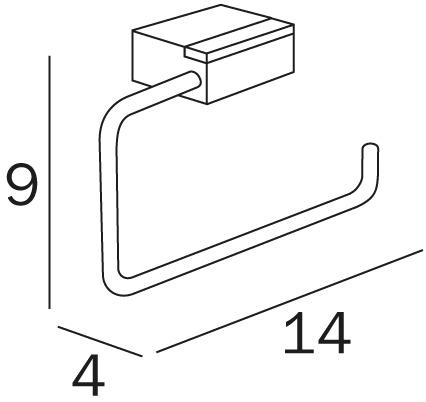 INDA® Держатель металлического рулона Logic A3325b - Вид №1
