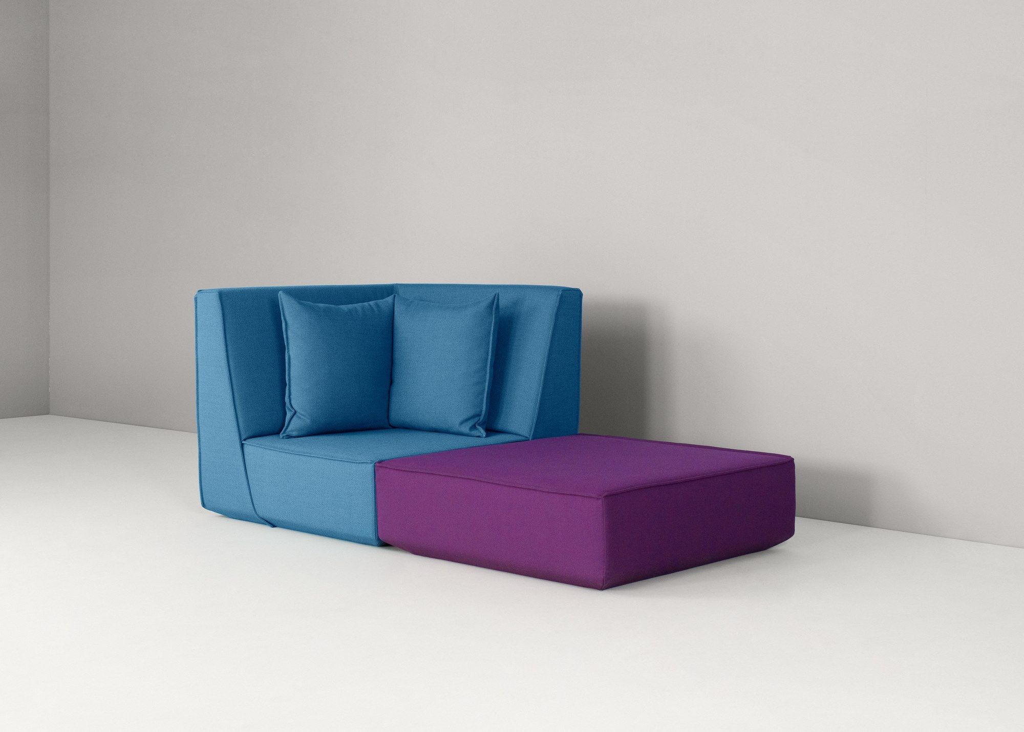 Модульный квадратный пуф из ткани Cubit by Mymito ARCH-00073733 - Вид №19